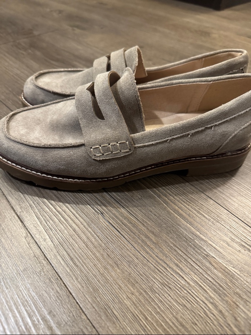 Anne Klein Everly Suede Loafers in Taupe. 9.5. Great Condition! - Picture 7 of 7